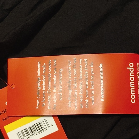 Commando Butter Pintuck Chemise Sz.Med Black NWT - Picture 7 of 9